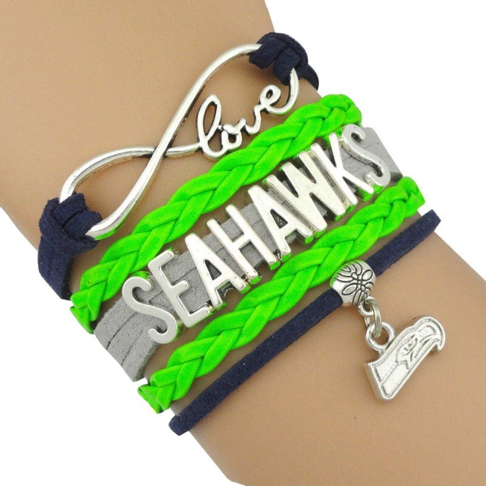 Love NFL Seattle Seahawks adjustable bracelets
